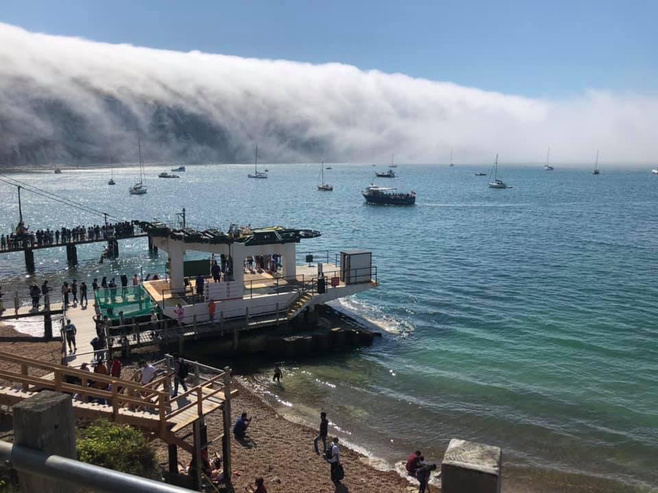 Fog at Alum Bay